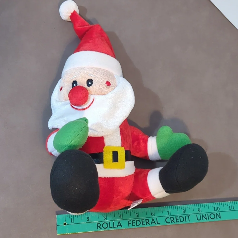 2013 Progressive Plush Santa Clause Stuffed Animal 12 Inch